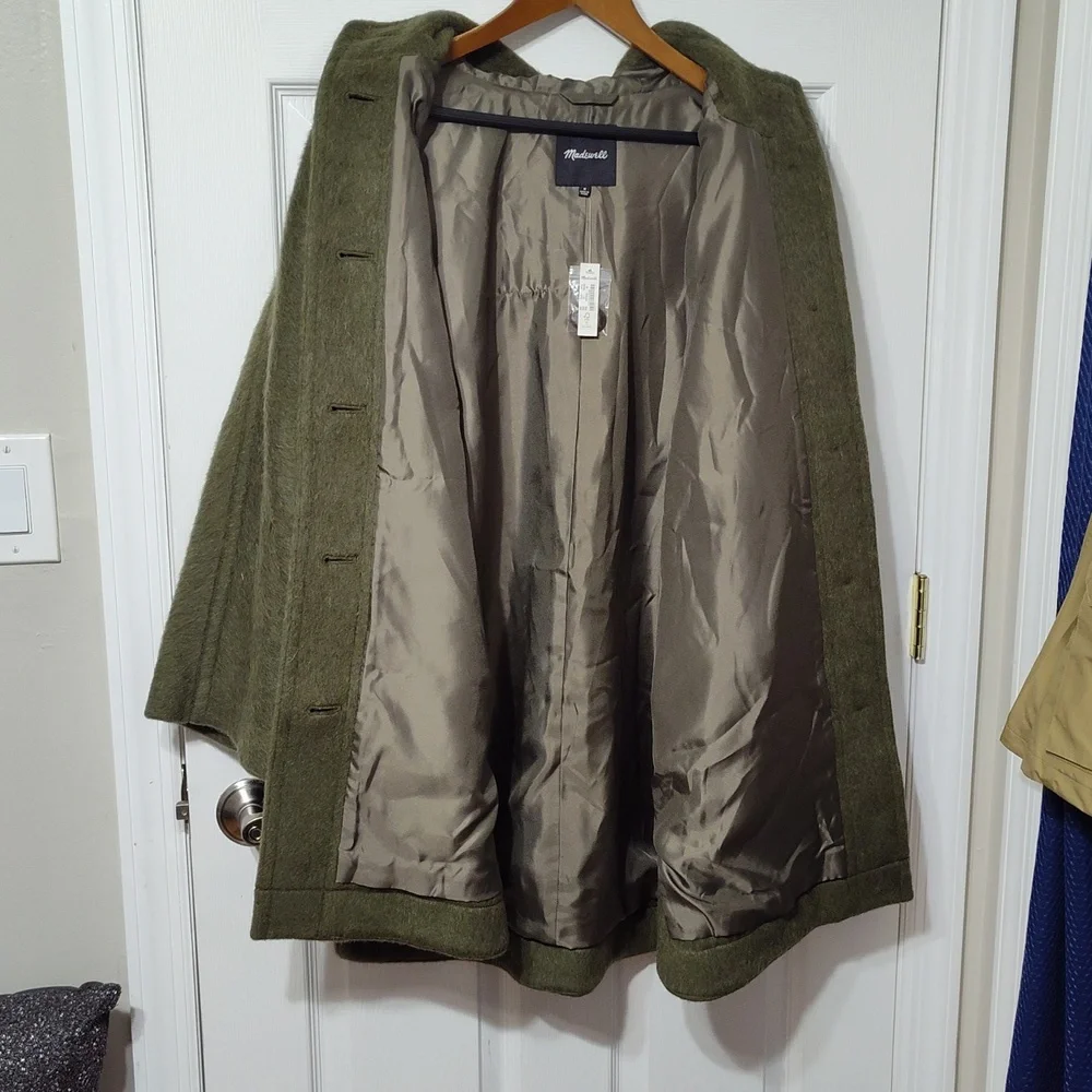 Madewell Hemford Poncho Mohair Coat - Picture 11 of 12
